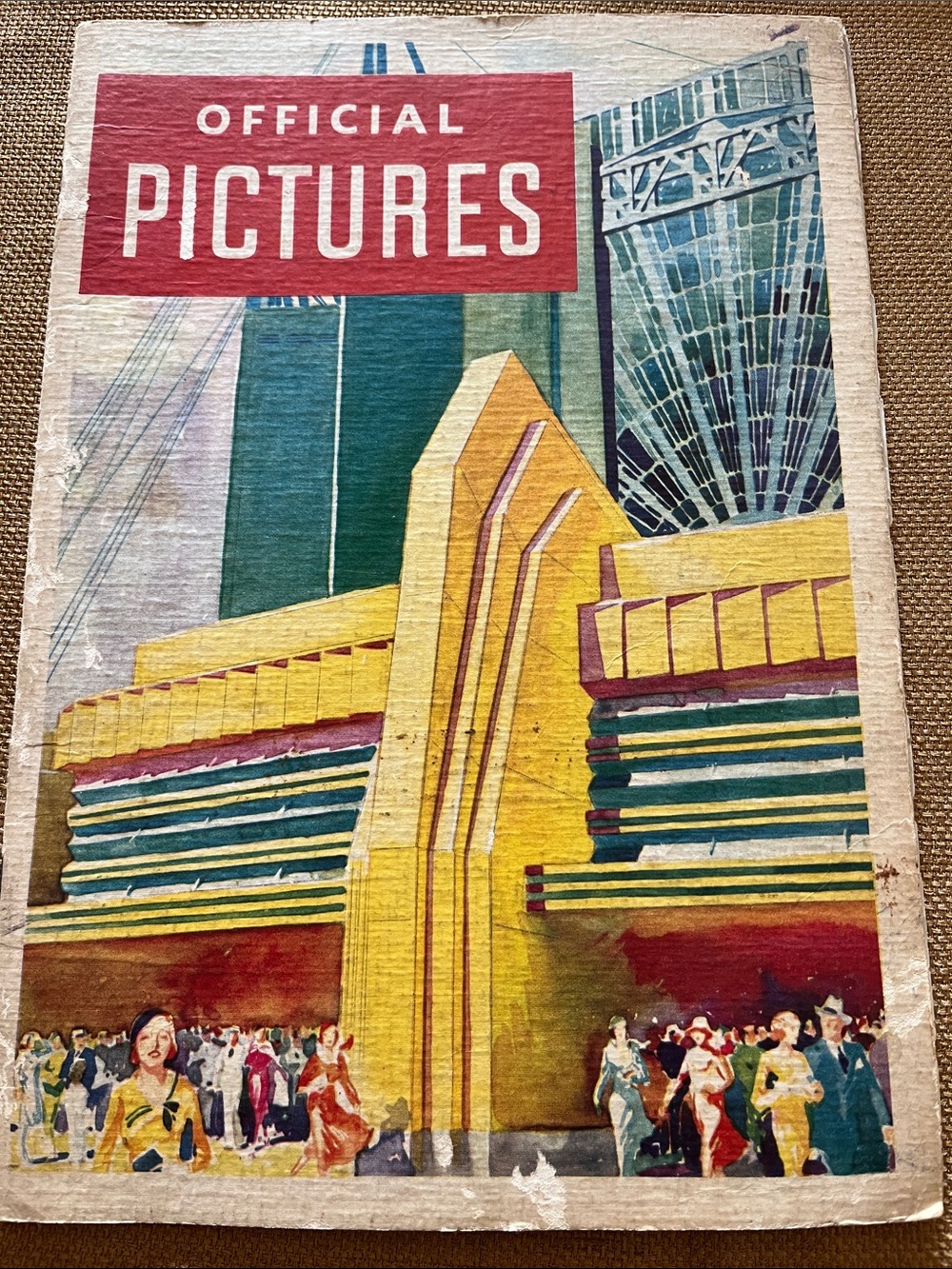 Vintage book with photographs of World’s Fair in Chicago